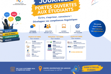 Journées Portes Ouvertes aux étudiants
